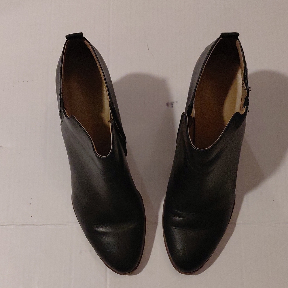 Franco Sarto Sleek Black Ankle Booties